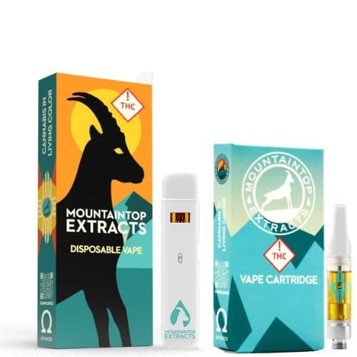 Mountaintop Extracts live resin, cured resin vape packaging and hardware 